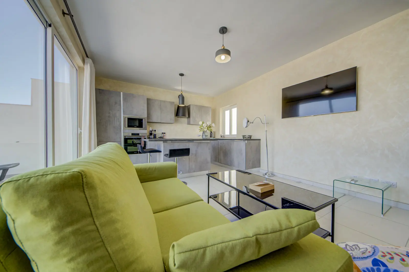 Open Plan Living Kitchen Tv